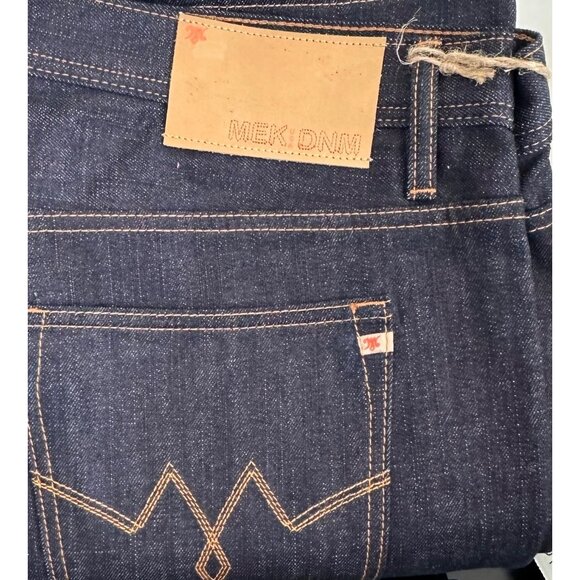 MEK DNM Jeans Mens Size 38 x 34 New Austin Denim Straight Fit Cotton Dark Wash - Picture 5 of 16